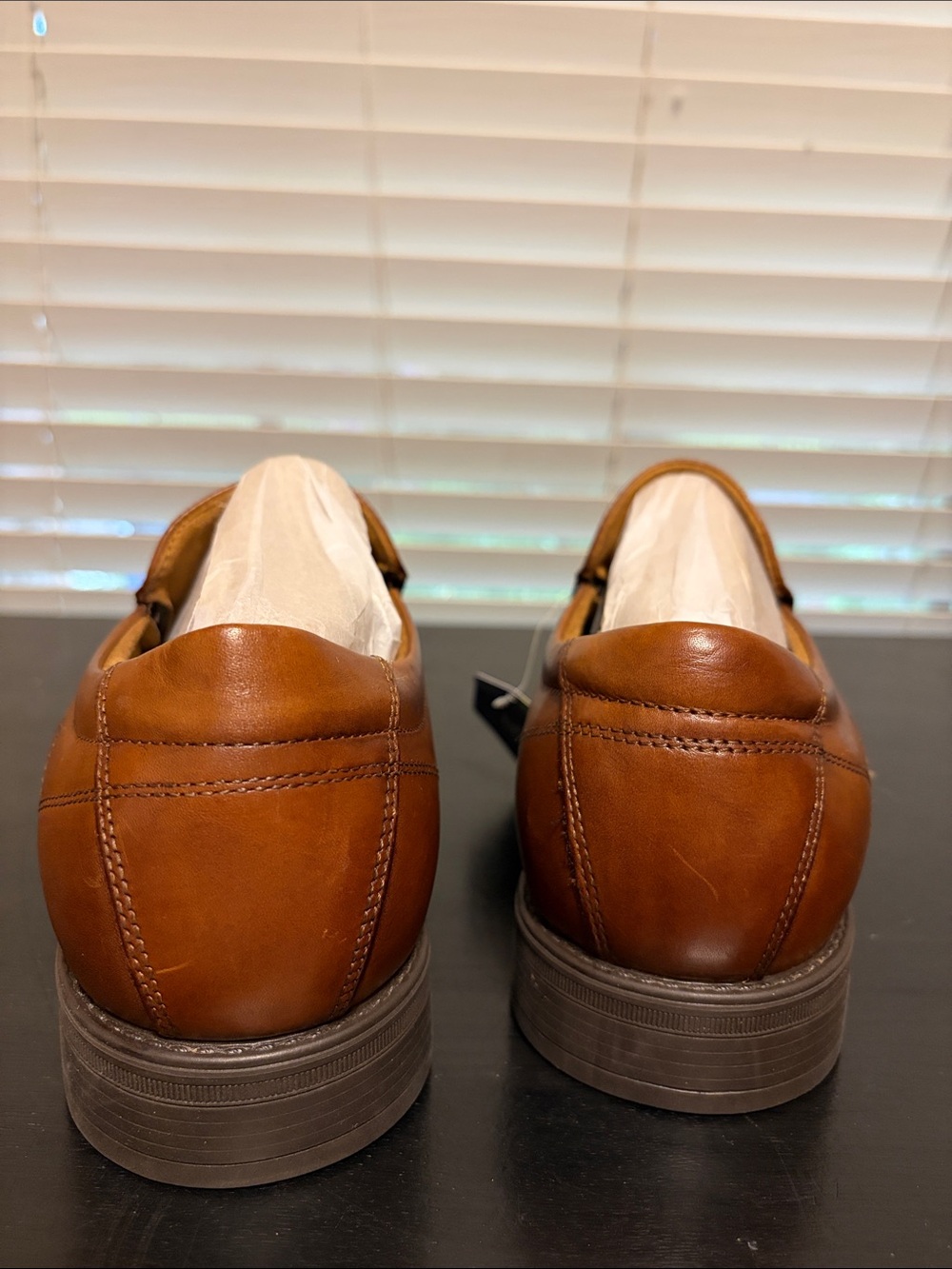 Florsheim Tan Leather Slip-On Loafers - Picture 6 of 6